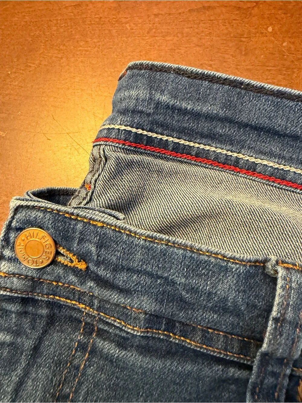 Tommy Hilfiger Men’s Jeans 40x32 Blue Denim Straight Leg Classic Fit
